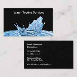 Wasserfilter- und Testservice Visitenkarte