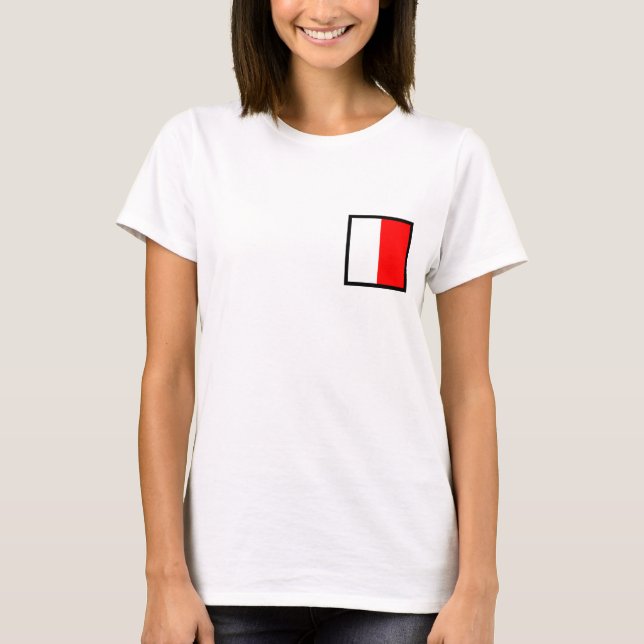Wasserflagge H T-Shirt (Vorderseite)