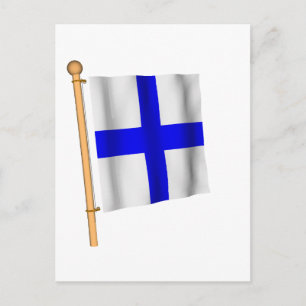 Wasserflagge "X" Postkarte