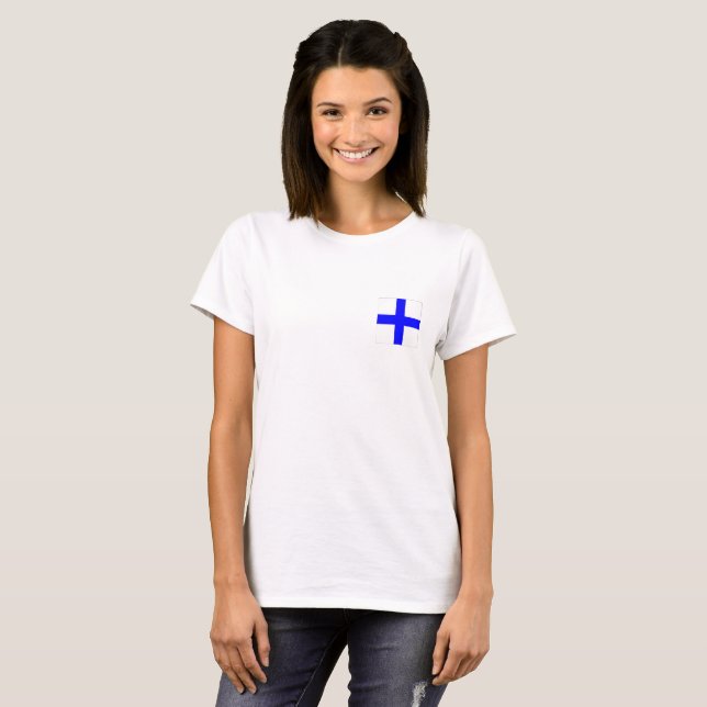 Wasserflagge X T-Shirt (Vorne ganz)