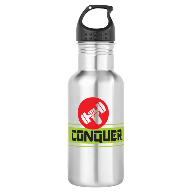 Wasserflasche (18 oz), rostfreier Stahl (Vorderseite)
