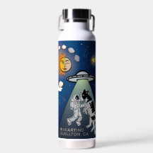 Wasserflasche - Aufblähen