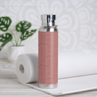 Wasserflasche - Blaupause in Blush Mauve Trinkflasche