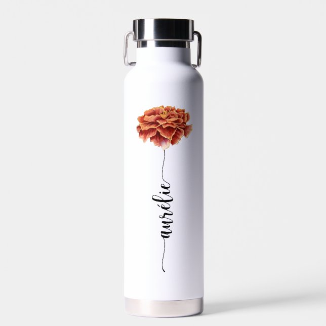 Wasserflasche / Blumenflasche Geburt Trommel Trinkflasche (Vorne)