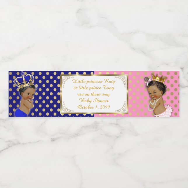 Wasserflasche-Etikett, Zweibettzimmer-Babydusche,  Wasserflaschenetikett (Einzelnes Label)