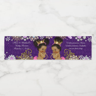 Wasserflasche Etikett Zwillingsafrikanisch, etnisc