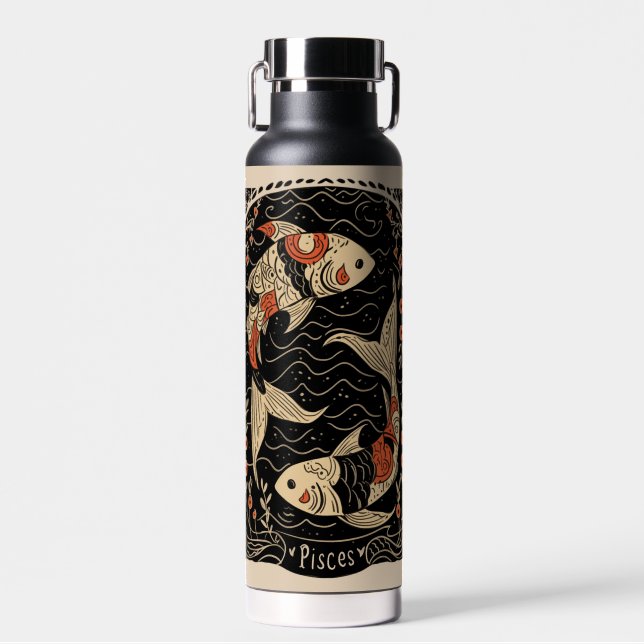Wasserflasche Fische Celestie Zodiac Art Trinkflasche (Vorne)