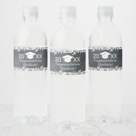 Wasserflasche für Abschluss, Tafel und Spitzen Wasserflaschenetikett