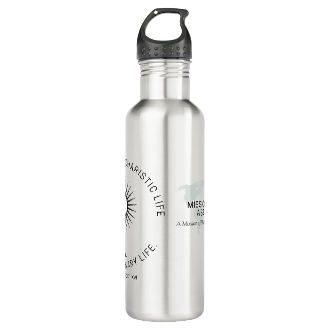 Wasserflasche für Missionspassage Edelstahlflasche (Vorderseite)