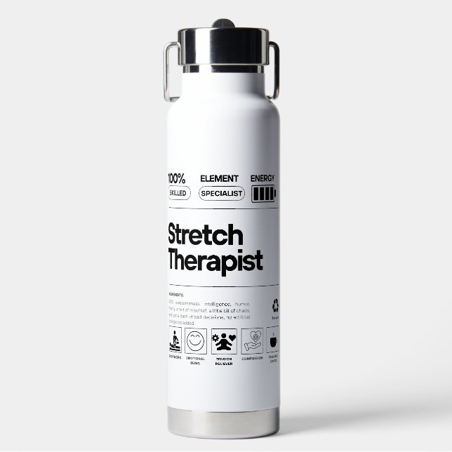 Wasserflasche für Stretch Therapeut Trinkflasche (Vorderseite)