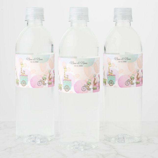Wasserflasche für Zirkus-Tiere Wasserflaschenetikett (Flaschen)
