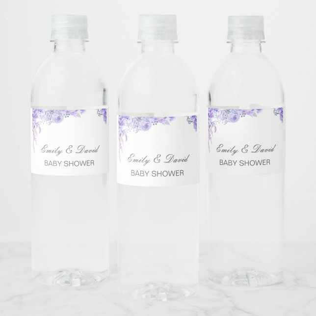 Wasserflasche, Hochzeit, Babydusche Wa Wasserflaschenetikett (Flaschen)