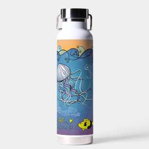 Wasserflasche - Jelly Waves - Buellton.Art Trinkflasche