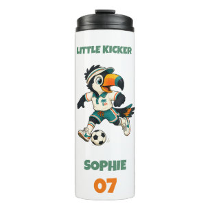 Wasserflasche Kinder Benutzerdefinierter Name Fußb Thermosbecher