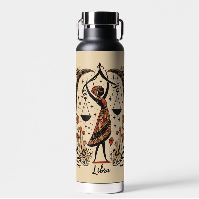 Wasserflasche Libra Celestie Zodiac Art Trinkflasche (Vorne)