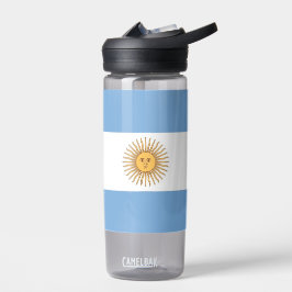 Wasserflasche mit argentinischer Flagge Trinkflasche