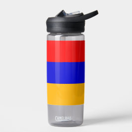 Wasserflasche mit armenischer Flagge Trinkflasche