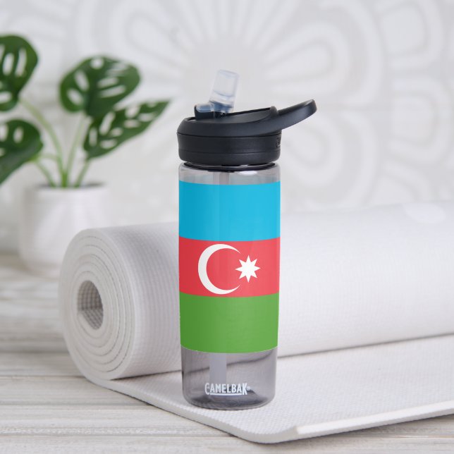 Wasserflasche mit der Flagge Aserbaidschans Trinkflasche (Yoga)