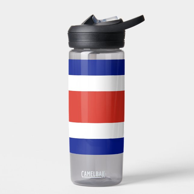 Wasserflasche mit der Flagge Costa Ricas Trinkflasche (Links)