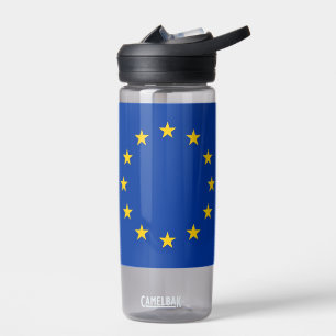 Wasserflasche mit der Flagge der europäischen Gewe Trinkflasche