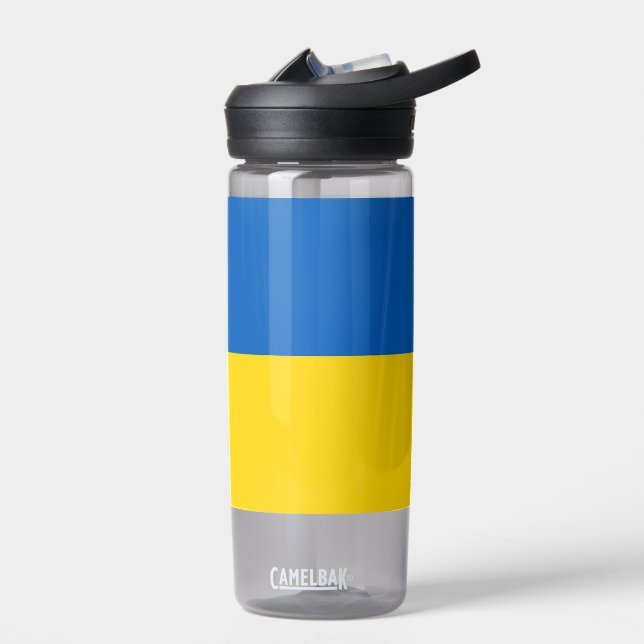 Wasserflasche mit der Flagge der Ukraine Trinkflasche (Links)