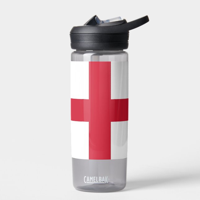 Wasserflasche mit der Flagge Englands, Vereinigtes Trinkflasche (Links)