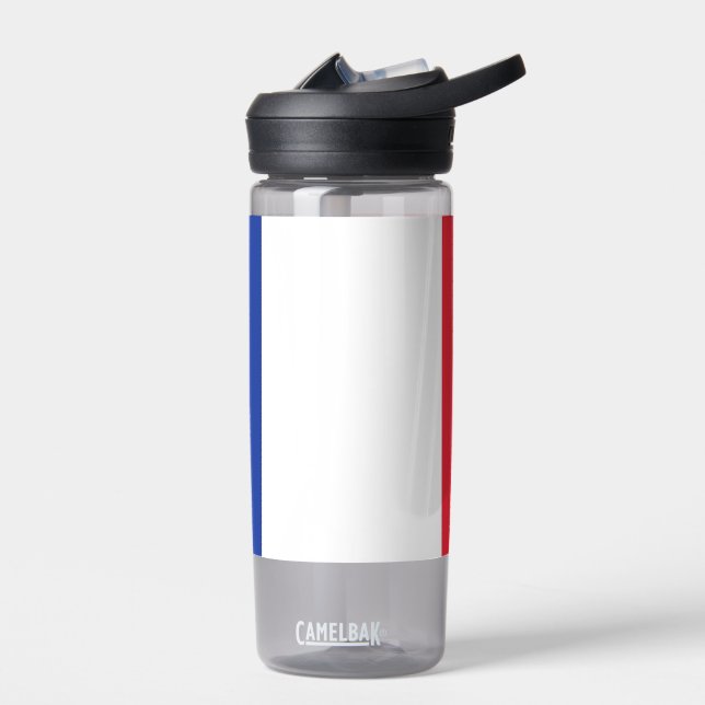 Wasserflasche mit der Flagge Frankreichs Trinkflasche (Links)