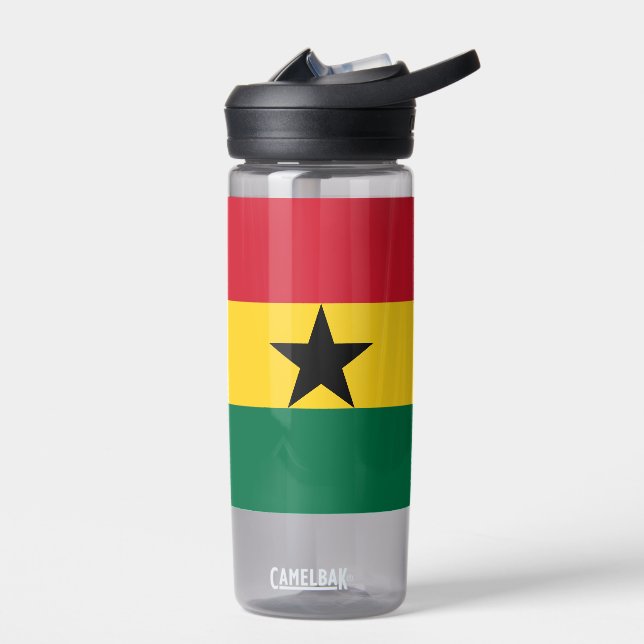 Wasserflasche mit der Flagge Ghanas Trinkflasche (Links)