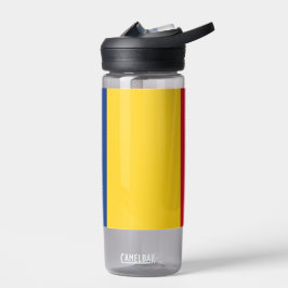 Wasserflasche mit der Flagge Rumäniens Trinkflasche