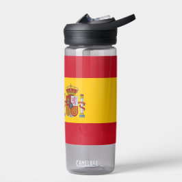 Wasserflasche mit der Flagge Spaniens Trinkflasche