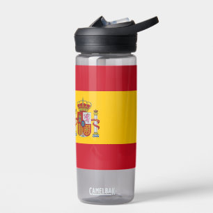Wasserflasche mit der Flagge Spaniens Trinkflasche