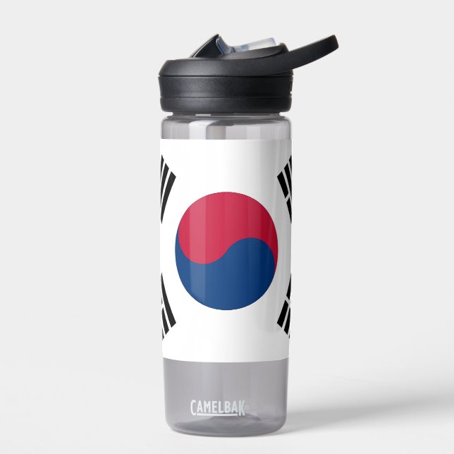 Wasserflasche mit der Flagge Südkoreas Trinkflasche (Links)