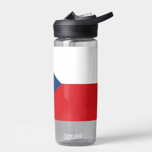 Wasserflasche mit der Flagge Tschechiens Trinkflasche (Links)