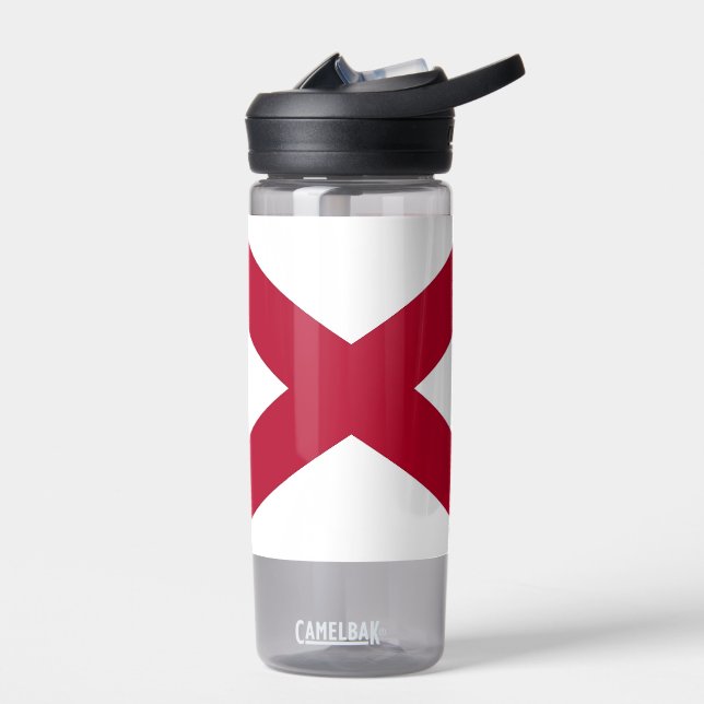 Wasserflasche mit der Flagge von Alabama, USA Trinkflasche (Links)
