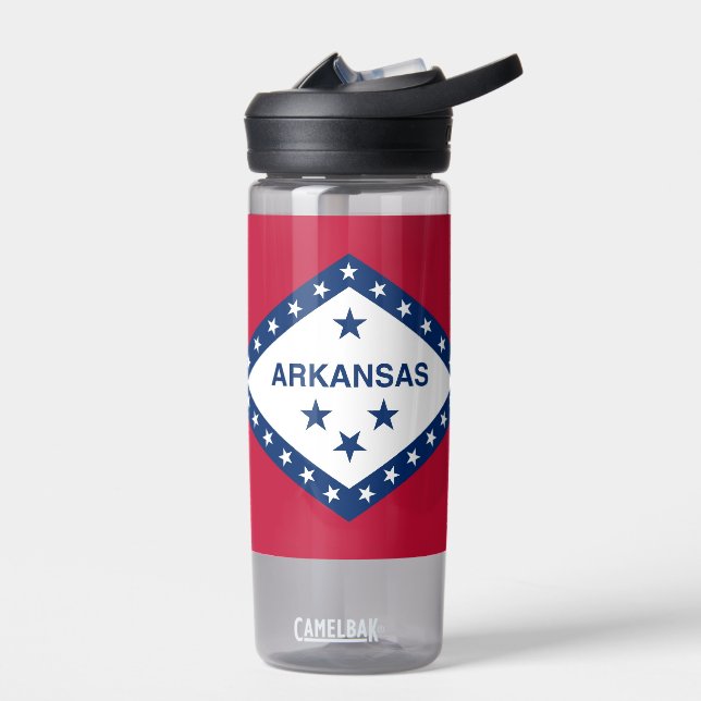 Wasserflasche mit der Flagge von Arkansas Staat, U Trinkflasche (Links)