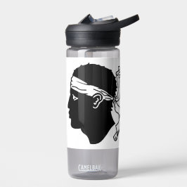 Wasserflasche mit der Flagge von Korsika, Frankrei Trinkflasche