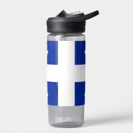 Wasserflasche mit der Flagge von Quebec, Kanada Trinkflasche