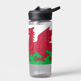 Wasserflasche mit der Flagge von Wales, Vereinigte Trinkflasche