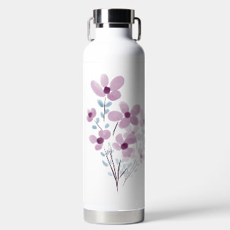 Wasserflasche mit eleganten Blume Trinkflasche