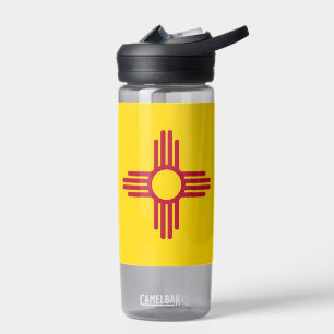 Wasserflasche mit Fahne von New Mexico, USA Trinkflasche