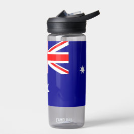 Wasserflasche mit Flagge Australiens Trinkflasche