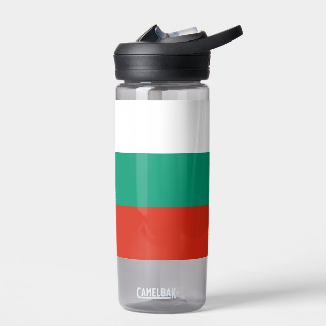Wasserflasche mit Flagge Bulgariens Trinkflasche (Links)