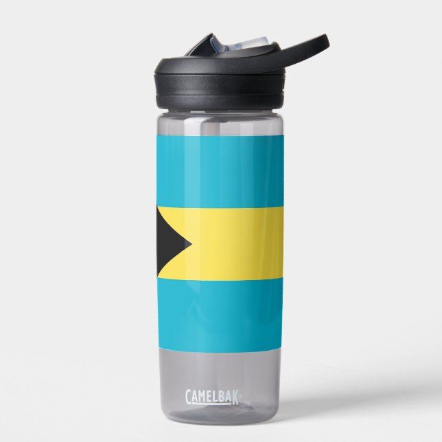 Wasserflasche mit Flagge der Bahamas Trinkflasche (Links)
