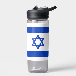 Wasserflasche mit Flagge Israels Trinkflasche