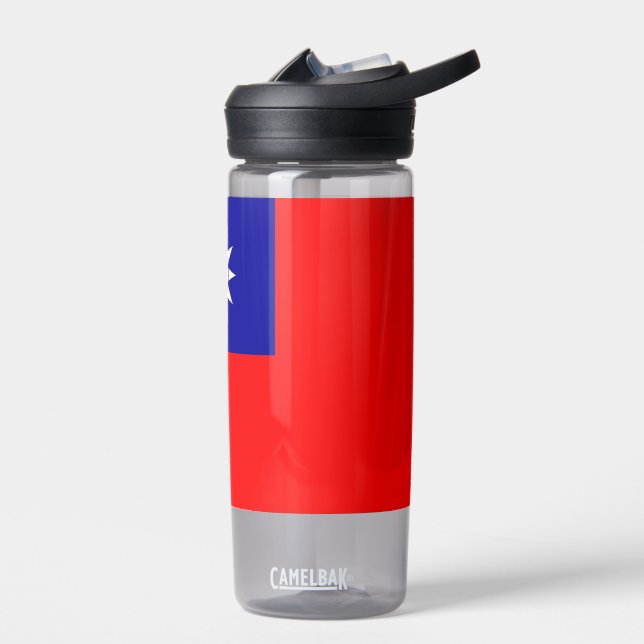 Wasserflasche mit Flagge Taiwans Trinkflasche (Links)