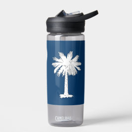 Wasserflasche mit Flagge von South Carolina, USA Trinkflasche