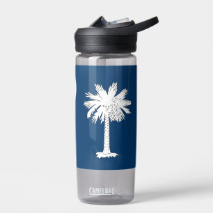 Wasserflasche mit Flagge von South Carolina, USA Trinkflasche