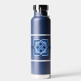 Wasserflasche mit geometrischem Quadrat Trinkflasche