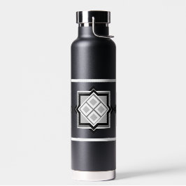 Wasserflasche mit geometrischem Quadrat Trinkflasche