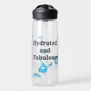 Wasserflasche mit Hydrat und Fabeln Trinkflasche